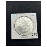 1898 UNC Morgan Silver Dollar Coin
