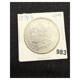 1878 S UNC Morgan Silver Dollar Coin