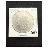 1899 O UNC Morgan Silver Dollar Coin