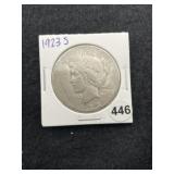 1923 S Peace Silver Dollar Coin