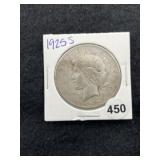 1925 S Peace Silver Dollar Coin