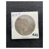1923 D Peace Silver Dollar Coin