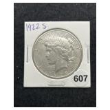 1922 S Peace Silver Dollar Coin