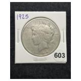 1925 Peace Silver Dollar Coin