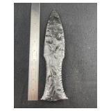 Large Obsidian Dagger Indian Artifact Arrowhead