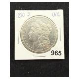 1880 S UNC Morgan Silver Dollar Coin