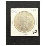 1885 UNC Morgan Silver Dollar Coin