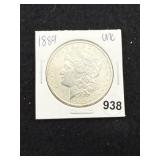 1889 UNC Morgan Silver Dollar Coin