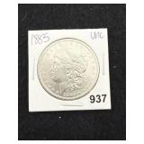 1885 UNC Morgan Silver Dollar Coin