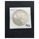 1923 S Peace Silver Dollar Coin