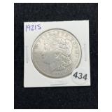 1921 S Morgan Silver Dollar Coin