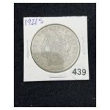 1921 S Morgan Silver Dollar Coin