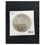 1921 S Morgan Silver Dollar Coin