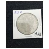 1921 D Morgan Silver Dollar Coin