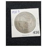 1921 S Morgan Silver Dollar Coin