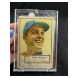 1952 Topps Carl Erskine Baseball Card
