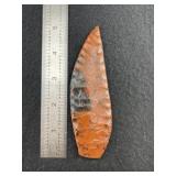 Obsidian Blade  Indian Artifact Arrowhead