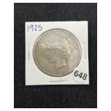 1925 Peace Silver Dollar Coin