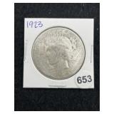 1923 Peace Silver Dollar Coin
