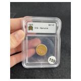 1915 ICG - Genuine 2 &1/2 Dollar Gold Coin