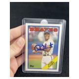 Ron Gant Hand Signed Authentic Autograph