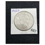 1922 S Peace Silver Dollar Coin