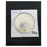 1926 D Peace Silver Dollar Coin