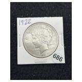 1922 Peace Silver Dollar Coin