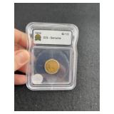1910 ICG - Genuine 2 &1/2 Dollar Gold Coin