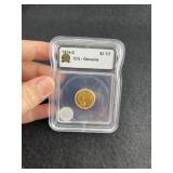 1914-D ICG - Genuine 2 &1/2 Dollar Gold Coin