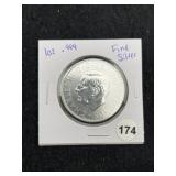 1 Ounce .999 Fine Silver Coin