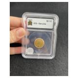 1911 ICG - Genuine 2 &1/2 Dollar Gold Coin