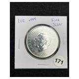 1 Ounce .999 Fine Silver Coin