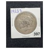 1923 S Peace Silver Dollar Coin
