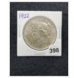 1922 Peace Silver Dollar Coin