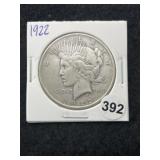 1922 Peace Silver Dollar Coin