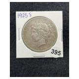 1925 S Peace Silver Dollar Coin