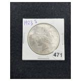 1923 S Peace Silver Dollar Coin