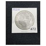 1921 S Morgan Silver Dollar Coin