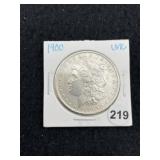 1900 UNC Morgan Silver Dollar Coin