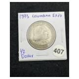 1893 Columbian Expo Half Dollar