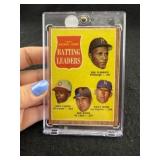 1962 Topps Bating Leaders Baseball Card