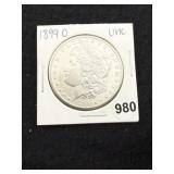 1899 O UNC Morgan Silver Dollar Coin
