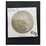 1926 S Peace Silver Dollar Coin
