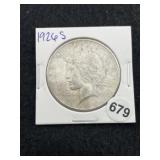 1926 S Peace Silver Dollar Coin