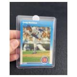 1987 Fleer Greg Maddux Baseball Card