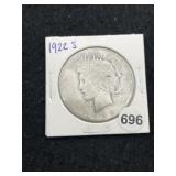 1922 S Peace Silver Dollar Coin