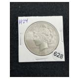 1924 Peace Silver Dollar Coin