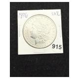 1896 UNC Morgan Silver Dollar Coin