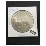 1922 S Peace Silver Dollar Coin